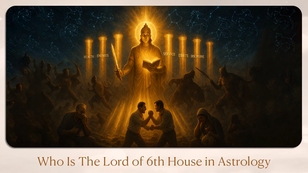 Who is the lord of 6th house in astrology
